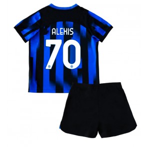 Inter Milan Alexis Sanchez #70 Replika Babytøj Hjemmebanesæt Børn 2023-24 Kortærmet (+ Korte bukser)